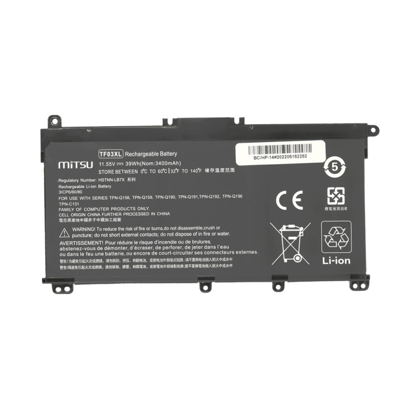 Bateria Mitsu do HP 14-BP, Pavilion 14 15 | PartsPC.pl