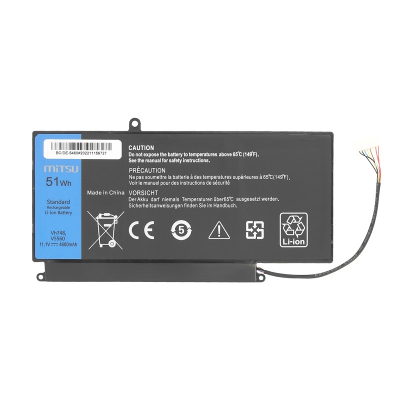 Bateria Mitsu do Dell Vostro 5460, 5480, 5560 | PartsPC.pl