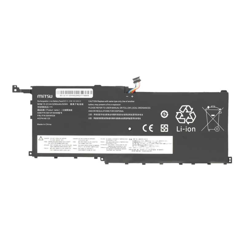 Bateria Mitsu do Lenovo ThinkPad X1 Carbon 4th | PartsPC.pl