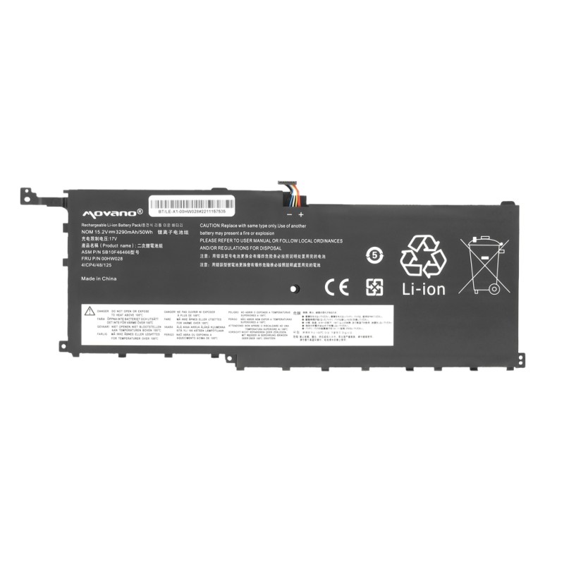 Bateria Movano do Lenovo ThinkPad X1 Carbon 4th | PartsPC.pl