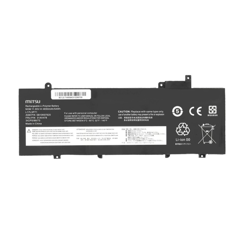 Bateria Mitsu do Lenovo ThinkPad T480s | PartsPC.pl