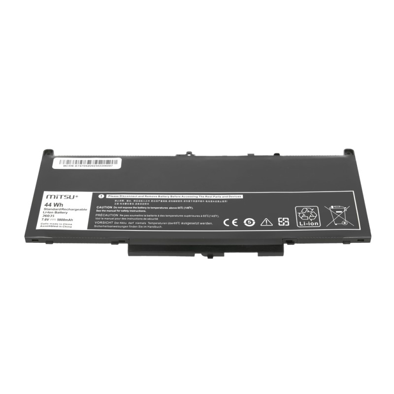 Bateria Mitsu do Dell Latitude E7270, E7470 (5800mAh) | PartsPC.pl
