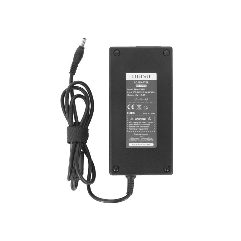 Zasilacz Mitsu 19v 7.9a (5.5x2.5) 150W do Asus, MSI... | PartsPC.pl