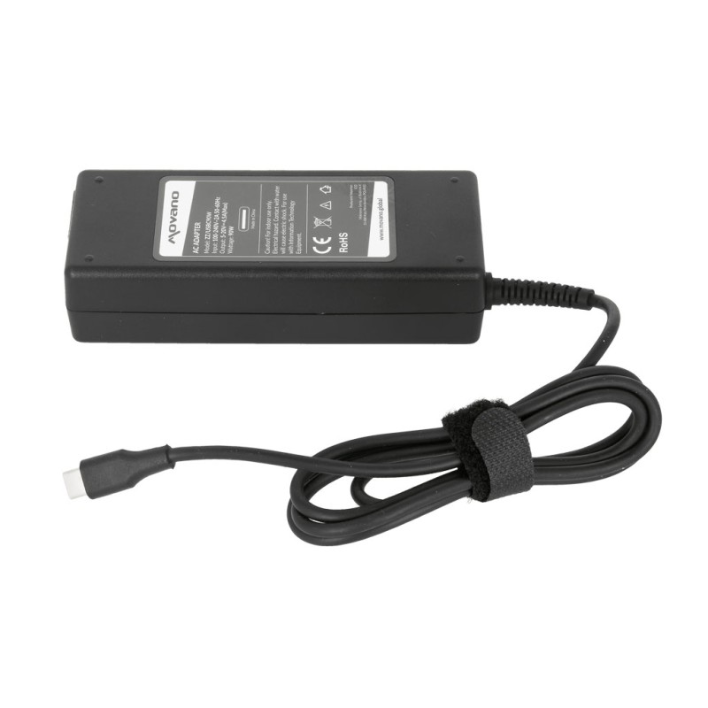 Zasilacz Movano 90W USB type C USB-C (black) | PartsPC.pl