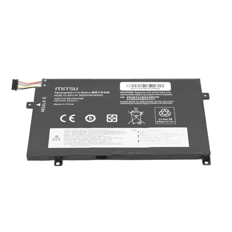 Bateria Mitsu do Lenovo ThinkPad E470, E475 | PartsPC.pl