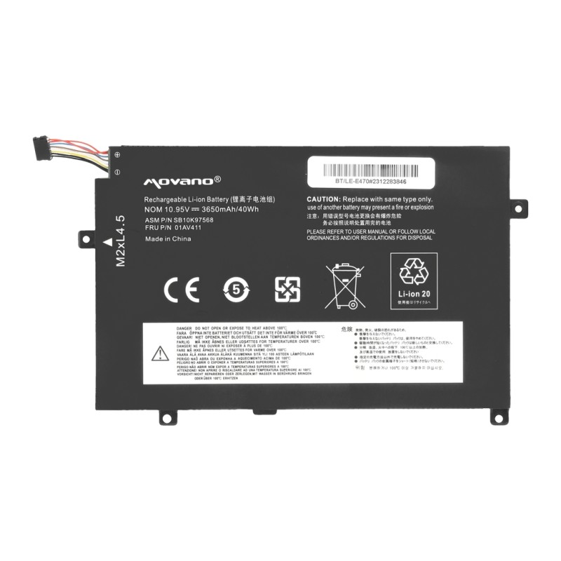 Bateria Movano do Lenovo ThinkPad E470, E475 | PartsPC.pl