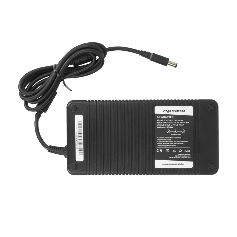 Zasilacz Movano 19.5v 16.92a (7.4x5.0 pin) 330W do Dell | PartsPC.pl