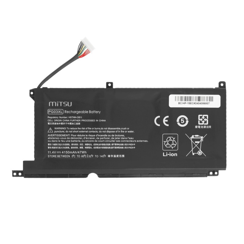 Bateria Mitsu do HP Pavilion Gaming 15-DK, 15-T, 16-A | PartsPC.pl