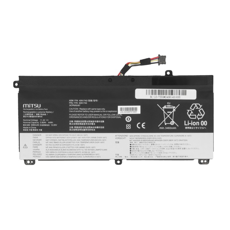 Bateria Mitsu do Lenovo ThinkPad T550, T560, W550, W550s | PartsPC.pl