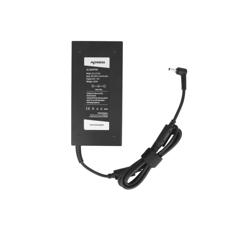 Zasilacz Movano 20v 9a (4.5x3.0) 180W do MSI | PartsPC.pl