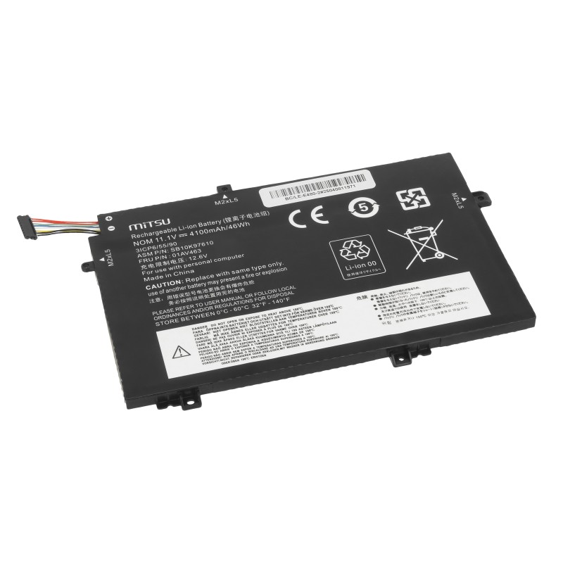 Bateria Mitsu do Lenovo ThinkPad L14, L15, L480, L580 | PartsPC.pl