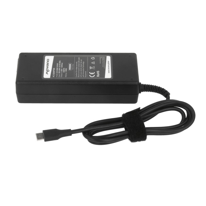 Zasilacz Movano 100W USB type C USB-C (black) | PartsPC.pl