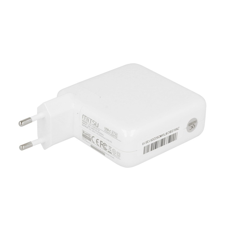Zasilacz Mitsu 87W USB type C USB-C (white) | PartsPC.pl