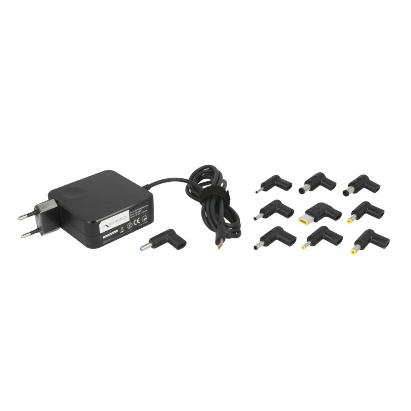Zasilacz Movano uniwersalny 65W USB-C - 10 wtyków | PartsPC.pl