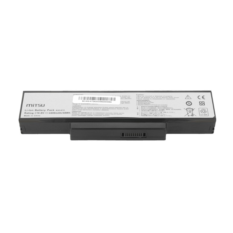 Bateria Mitsu do Asus K72, K73, N73, X77 | PartsPC.pl