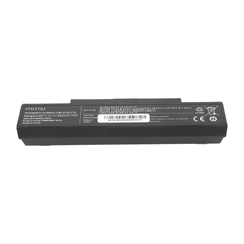 Bateria Mitsu do Samsung R460, R519 (6600mAh) | PartsPC.pl