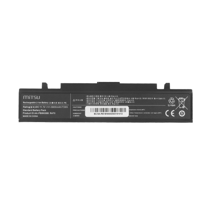 Bateria Mitsu do Samsung R460, R519 (6600mAh) | PartsPC.pl