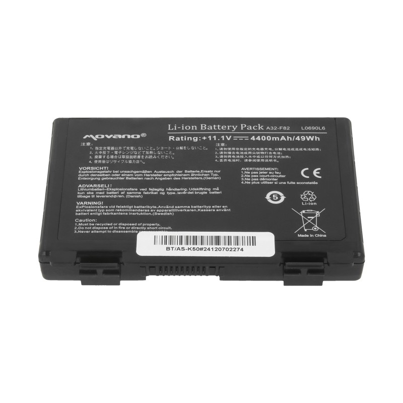 Bateria Movano do Asus F82, K40, K50, K60, K70 | PartsPC.pl