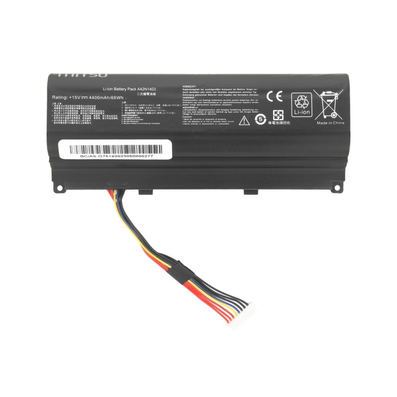 Bateria Mitsu do Asus G751, GFX71 - Notebooki akcesoria | PartsPC.pl