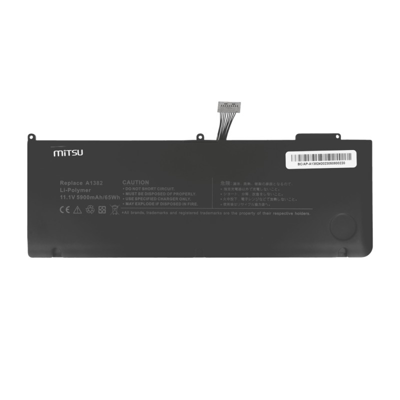 Bateria Mitsu do Apple A1382 - Notebooki akcesoria | PartsPC.pl