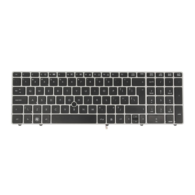Klawiatura laptopa do HP EliteBook 8560P, 8570P srebrna... | PartsPC.pl