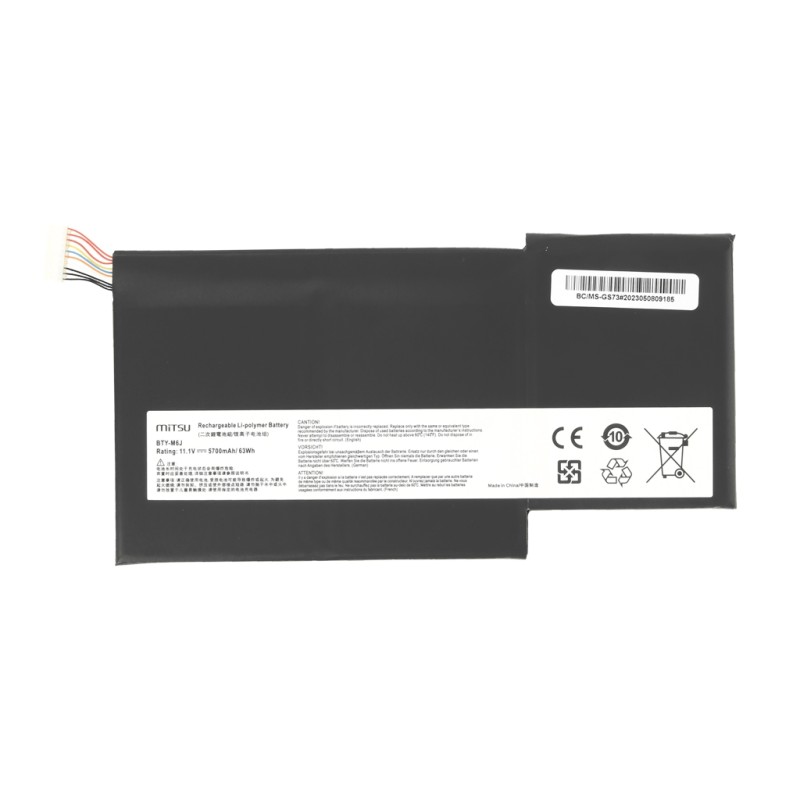 Bateria Mitsu do MSI GS63VR, GS73VR (BTY-M6J, BTY-U6J) | PartsPC.pl