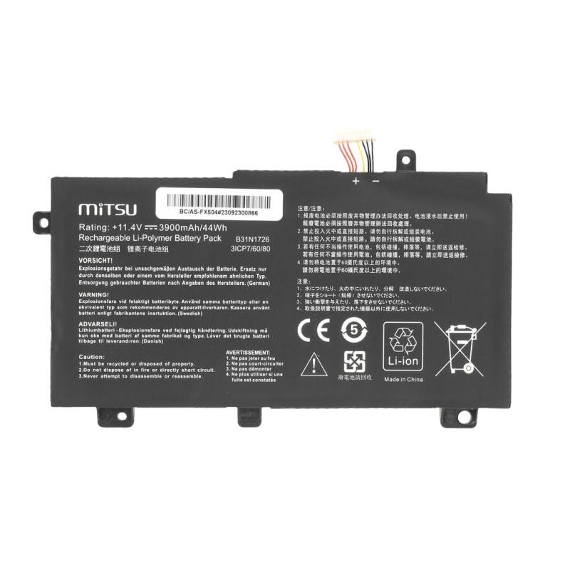 Bateria Mitsu do Asus TUF Gaming FX504, FX505, FX80G | PartsPC.pl