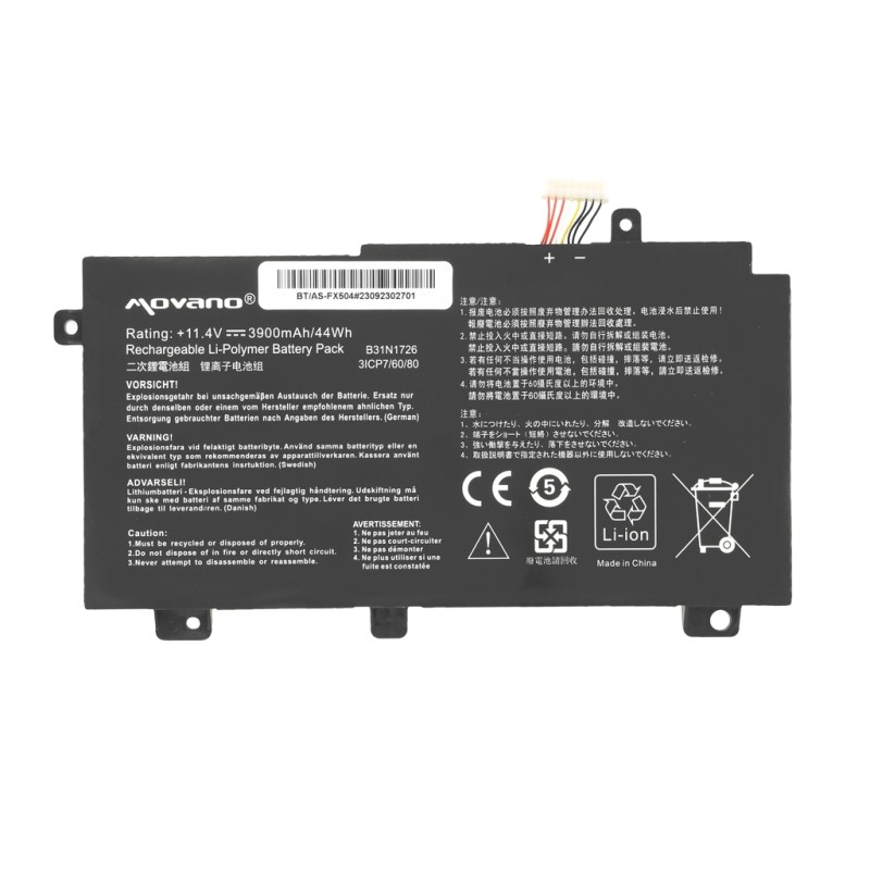 Bateria Movano do Asus TUF Gaming FX504, FX505, FX80G | PartsPC.pl