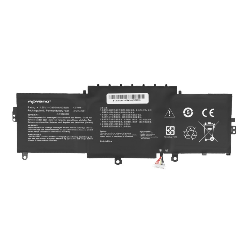 Bateria Movano do Asus Zenbook UX433FA, UX433FL, UX433FN | PartsPC.pl
