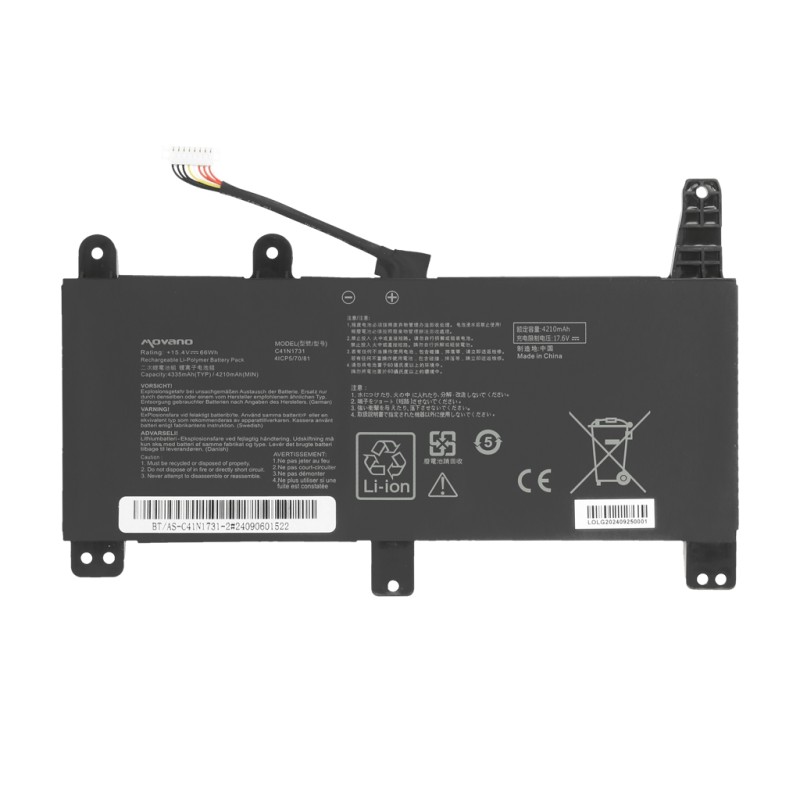 Bateria Movano do Asus ROG Strix G512LU, G531GU, G712LU | PartsPC.pl