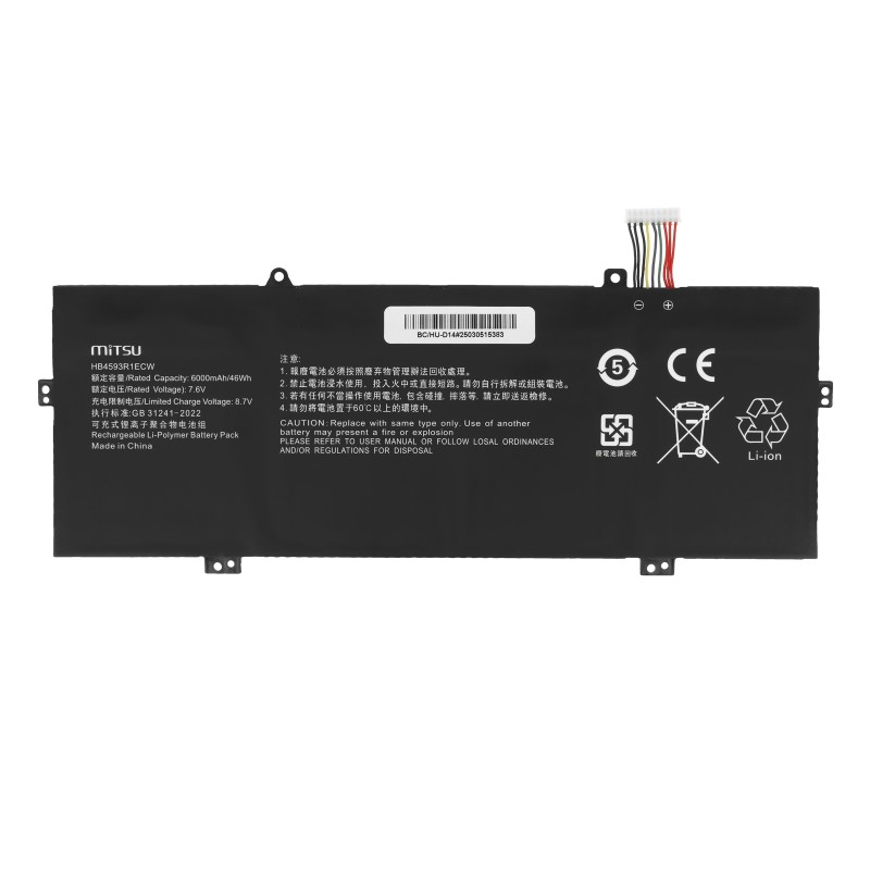 Bateria Mitsu do Huawei Matebook 14, X Pro, MagicBook (9... | PartsPC.pl