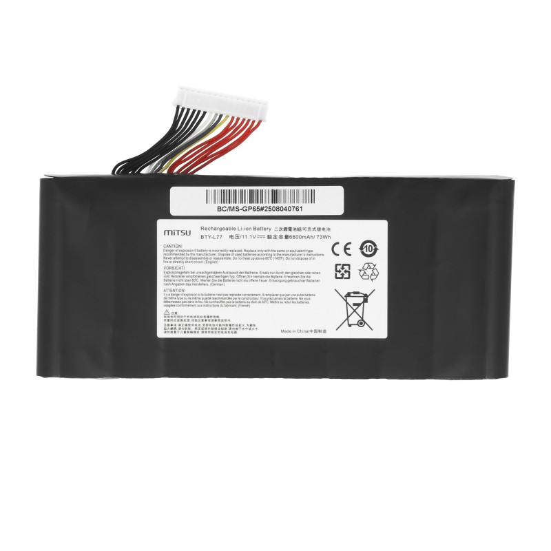 Bateria Mitsu do MSI Leopard GP65, GT72, GT76, WT72 | PartsPC.pl