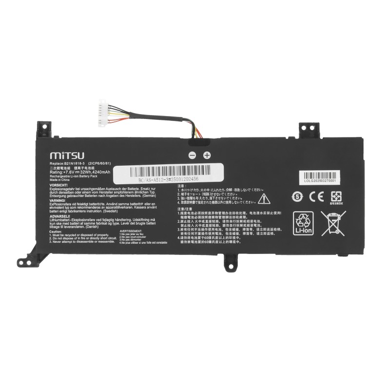 Bateria Mitsu do Asus Vivobook 14 A416J, 15 D515D | PartsPC.pl