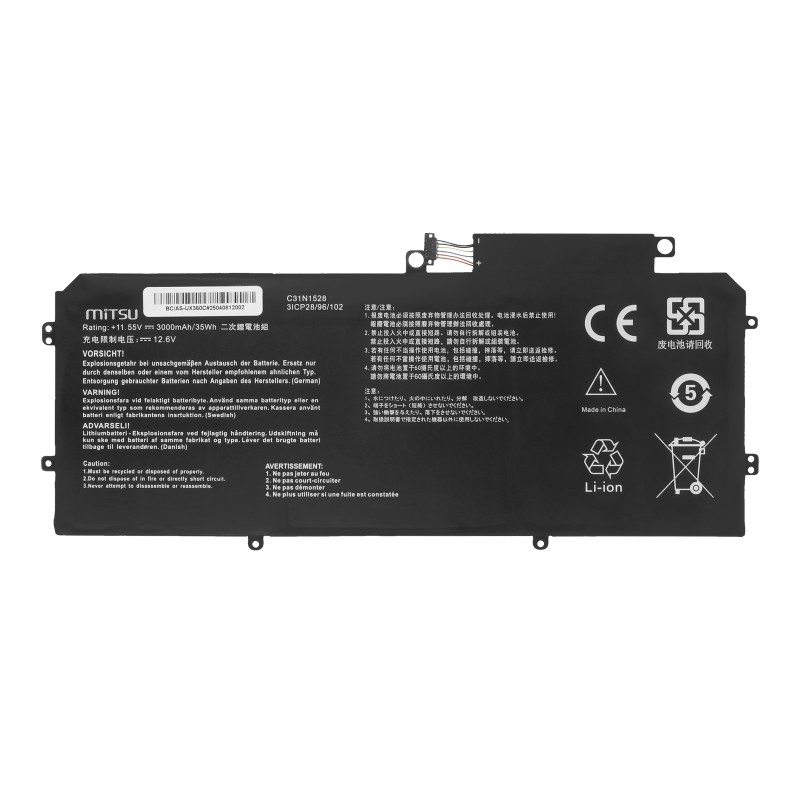 Bateria Mitsu do Asus ZenBook UX360C, UX360CA | PartsPC.pl