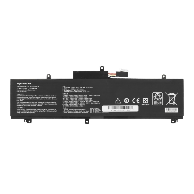 Bateria Movano do Asus ROG Zephyrus GA502D, TUF Dash F15... | PartsPC.pl