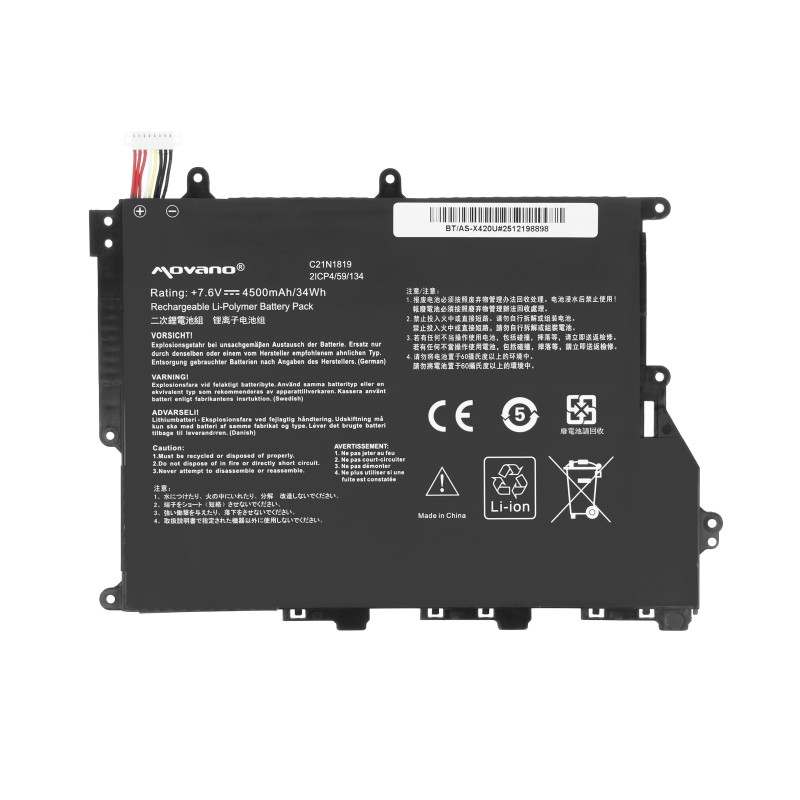 Bateria Movano do Asus VivoBook 14 F420F, X420U | PartsPC.pl