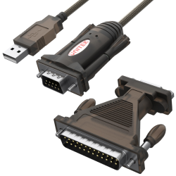 Unitek Y-105A konw. USB 1xRS-232 z adap.DB9F/DB25M | PartsPC.pl