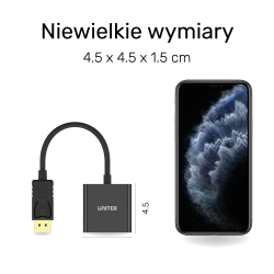 Unitek Adapter DisplayPort na VGA FullHD | PartsPC.pl