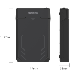 Unitek Obudowa USB 3.1 do HDD 2,5'', 3,5'' SATA UASP | PartsPC.pl