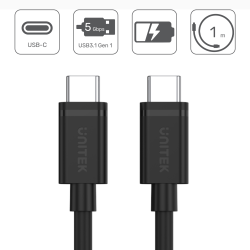 Unitek przewód USB Typ-C do USB Typ-C 1m | PartsPC.pl