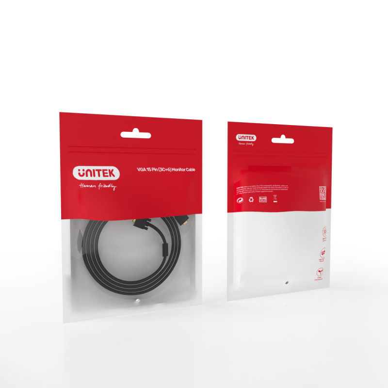 Unitek przewód PREMIUM VGA HD15 M/M 20m | PartsPC.pl