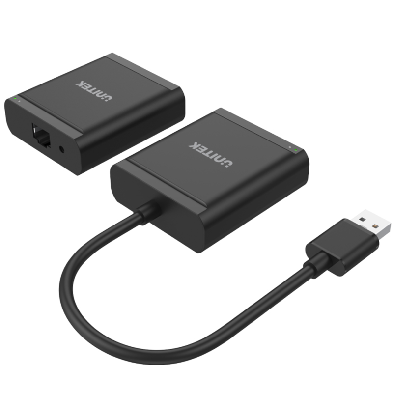 Unitek Y-2516 przedłużacz USB 2.0 po skrętce 4xUSB | PartsPC.pl