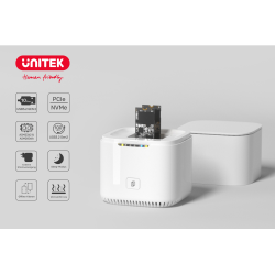 Unitek Stacja klonująca 2x M.2 PCIe/NVMe 10 Gbps | PartsPC.pl