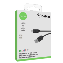 Belkin Przewód USB na microUSB, czarny - Dyski twarde | PartsPC.pl