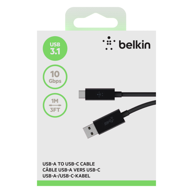 Belkin Przewód USB-A na USB-C 5Gbps, 1 m - Dyski twarde | PartsPC.pl