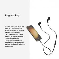 Belkin Słuchawki przewodowe douszne USB-C czarne | PartsPC.pl