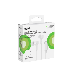 Belkin Słuchawki przewodowe douszne USB-C białe | PartsPC.pl