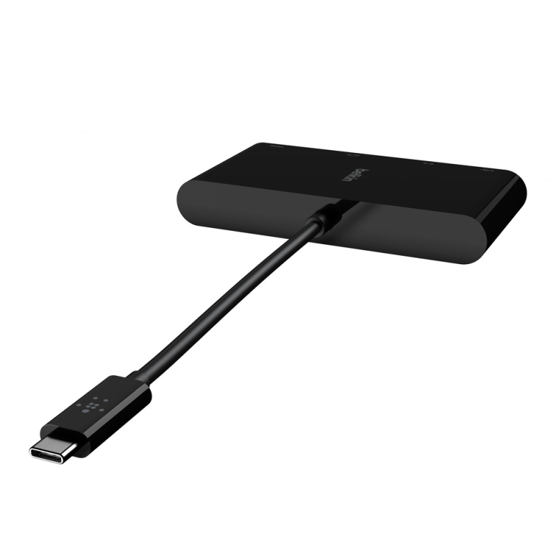 Belkin USB-C Multimedia Adapter Black - Dyski twarde | PartsPC.pl