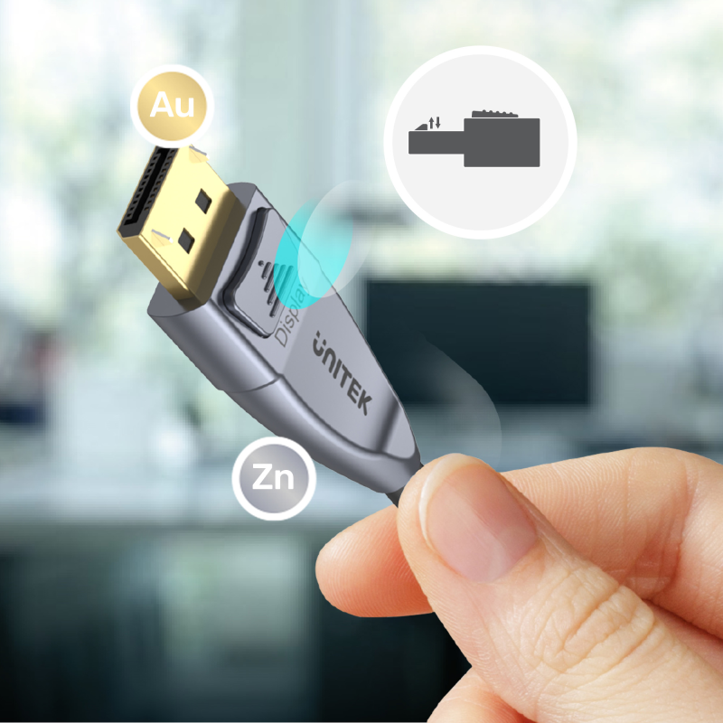 Unitek kabel optyczny DisplayPort 1.4 AOC 8K 5m | PartsPC.pl