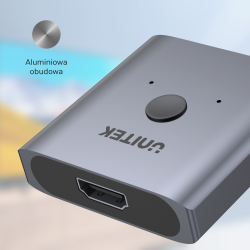 Unitek Dwukierunkowy przełącznik HDMI2.0 4K 2-na-1 | PartsPC.pl